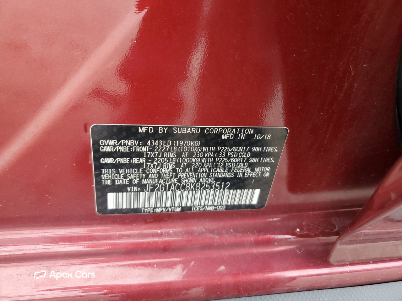 Subaru XV 2019