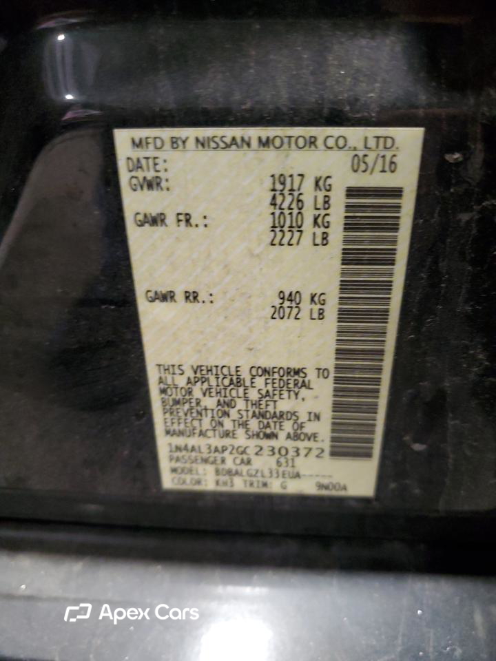 Nissan Altima 2016
