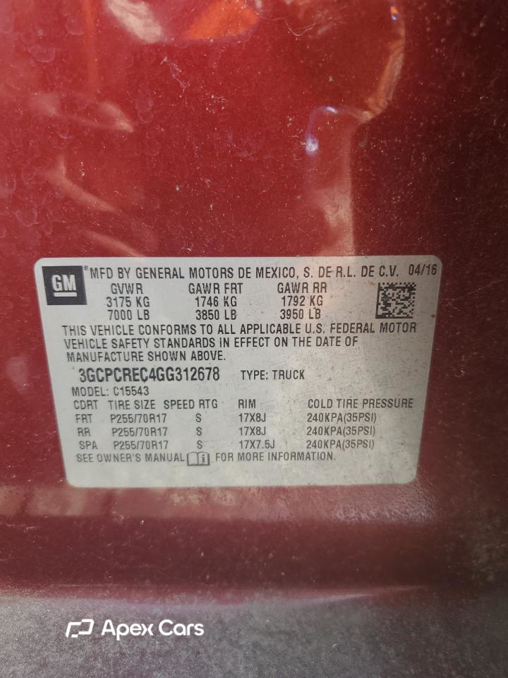 Chevrolet Silverado 2016