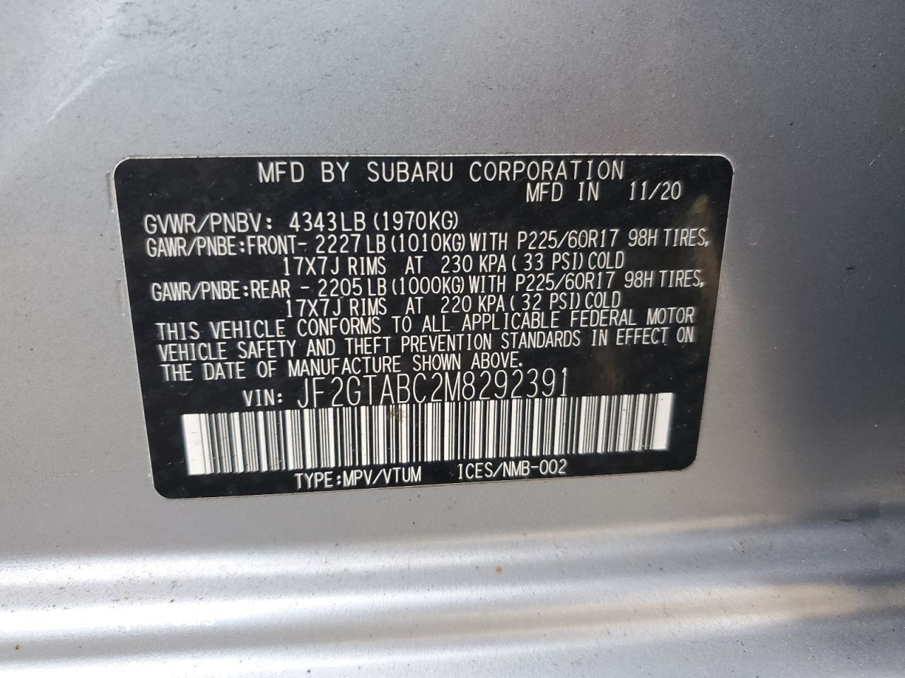 Subaru XV 2021