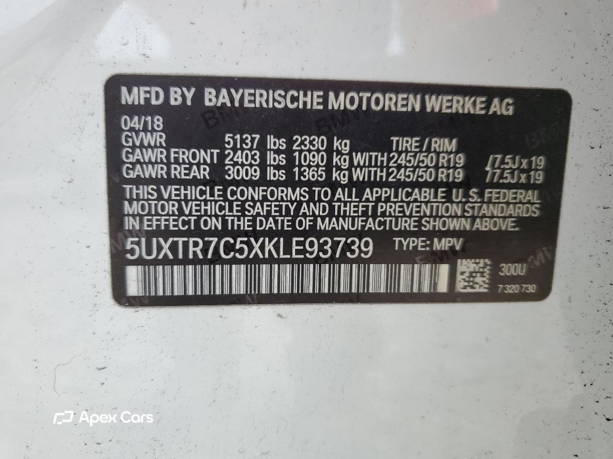 BMW X3 2019