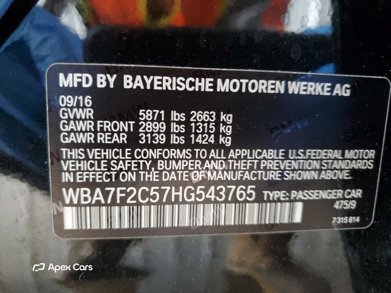 BMW Series 7 2017