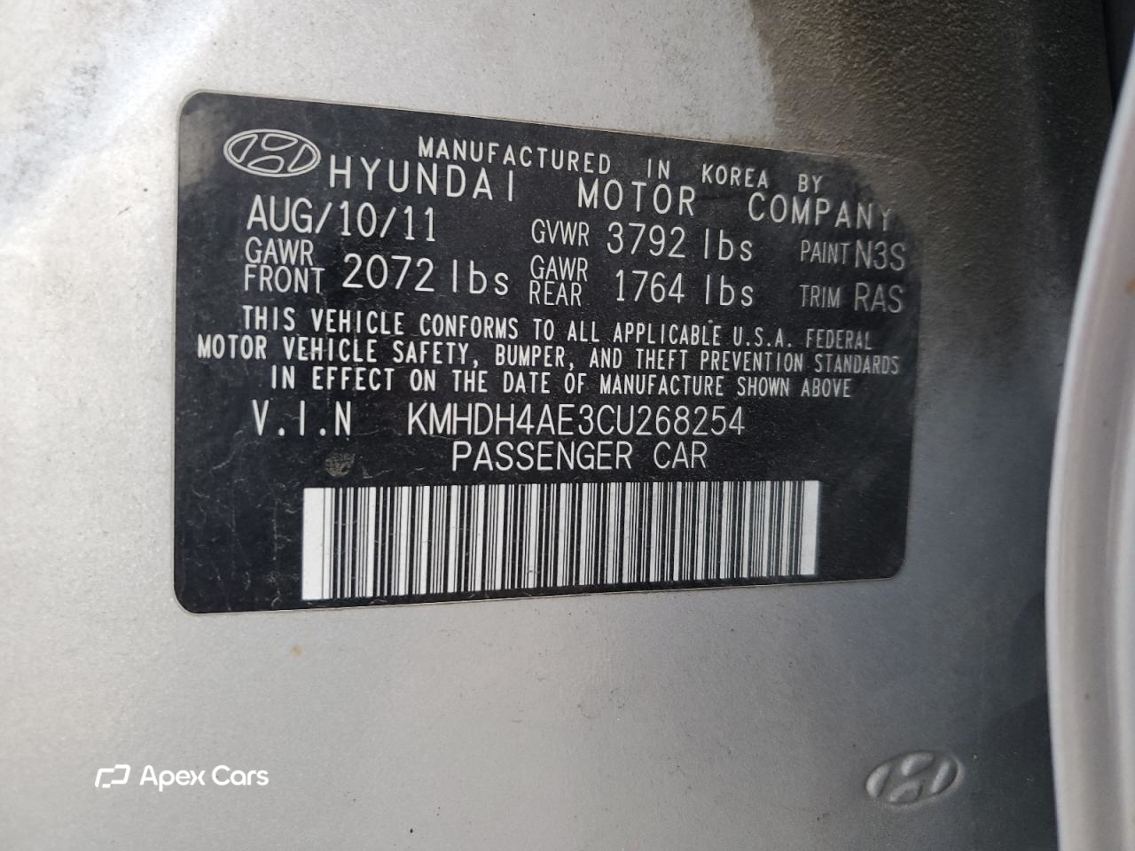 Hyundai Elantra 2012