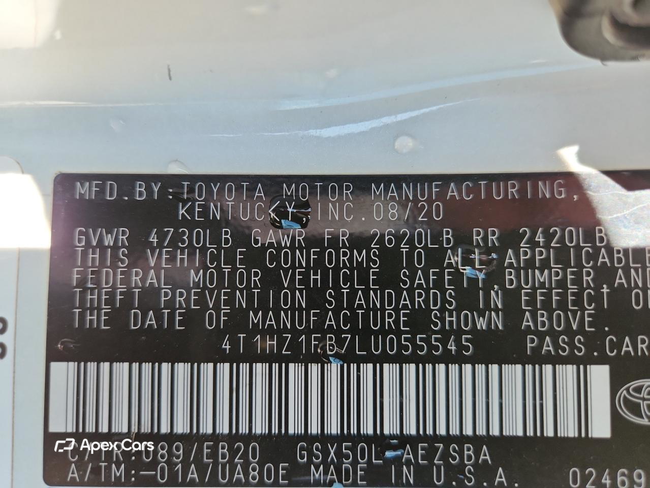 Toyota Avalon 2020
