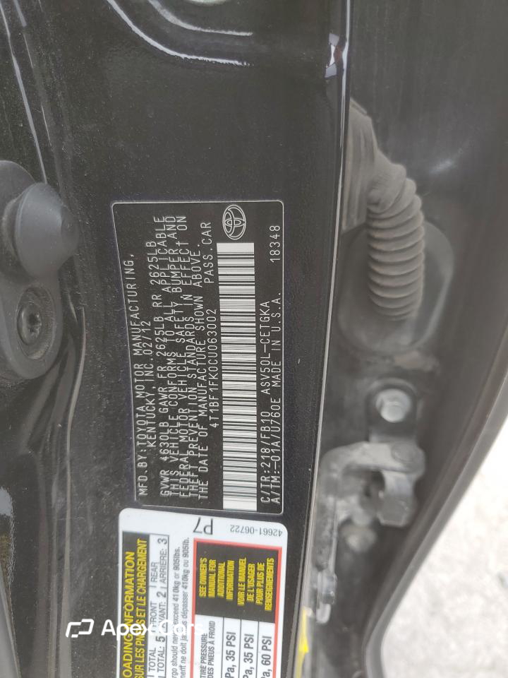 Toyota Camry 2012