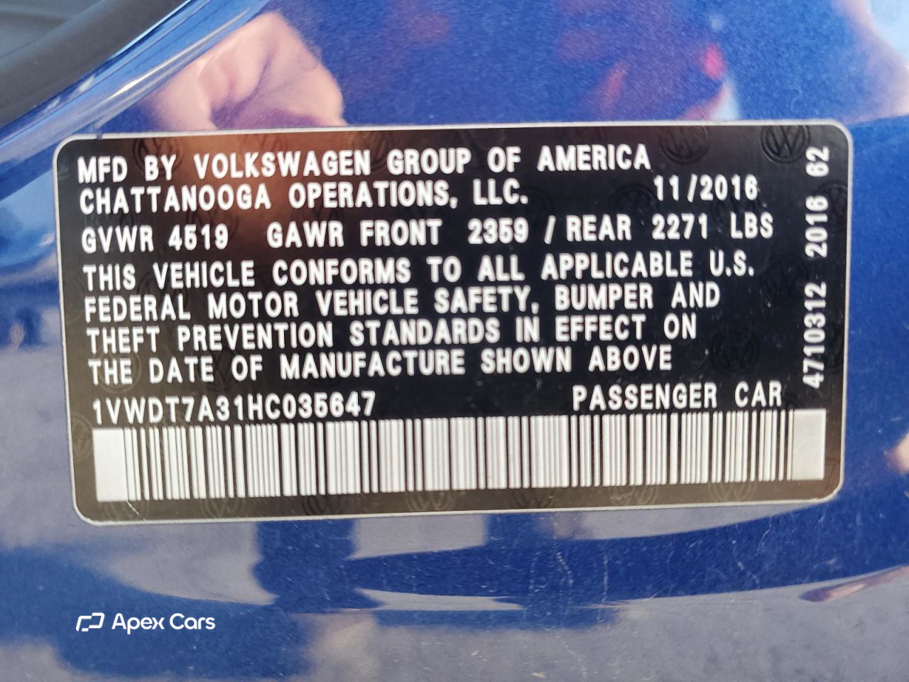 Volkswagen Passat 2017