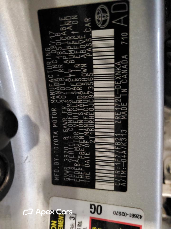 Toyota Corolla 2018