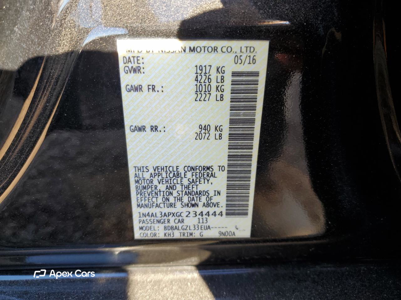 Nissan Altima 2016