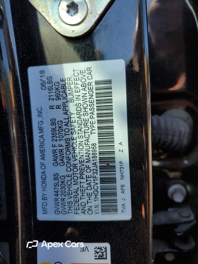 Honda Accord 2018