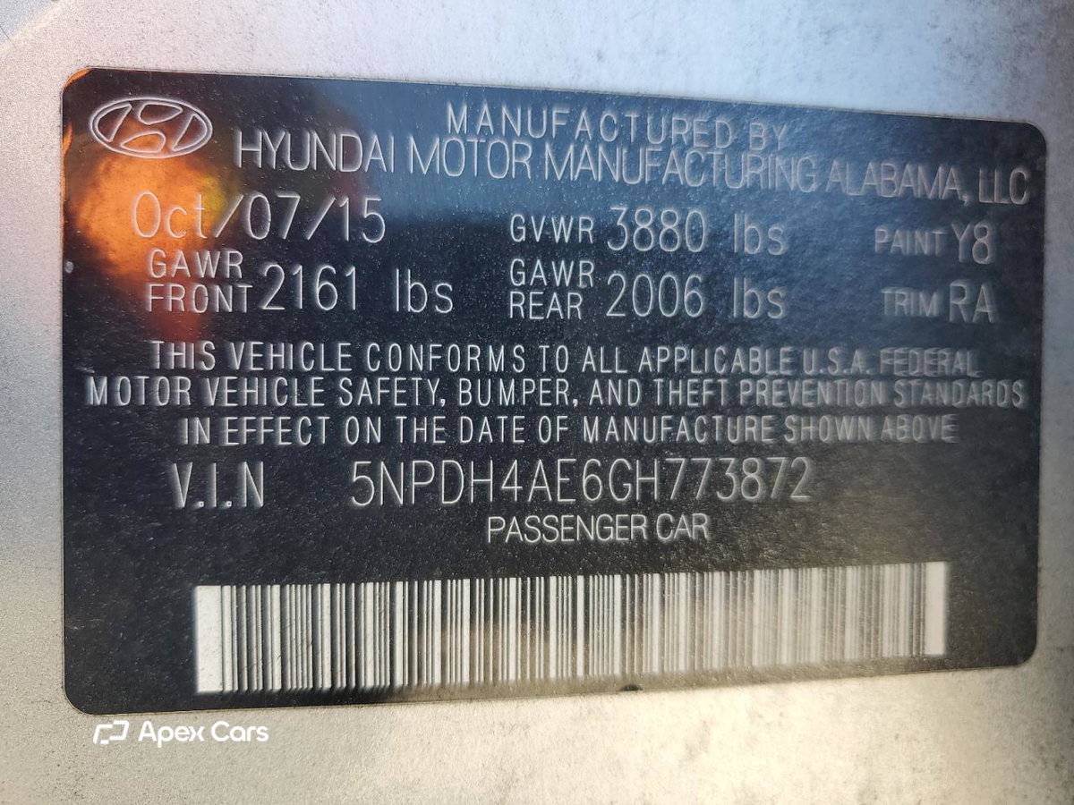 Hyundai Elantra 2016