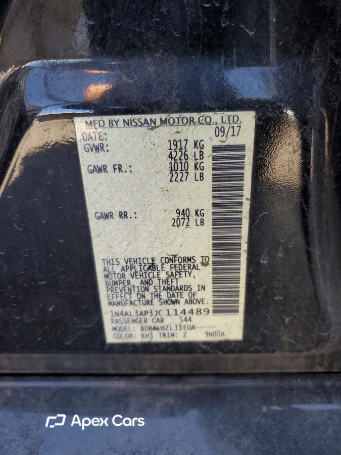 Nissan Altima 2018