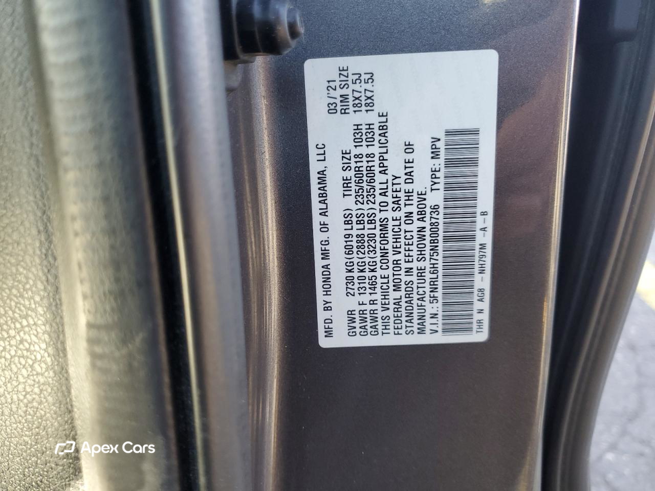 Honda Odyssey 2022