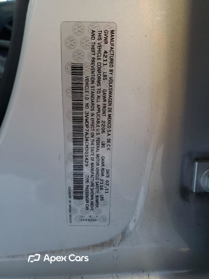 Volkswagen Jetta 2012