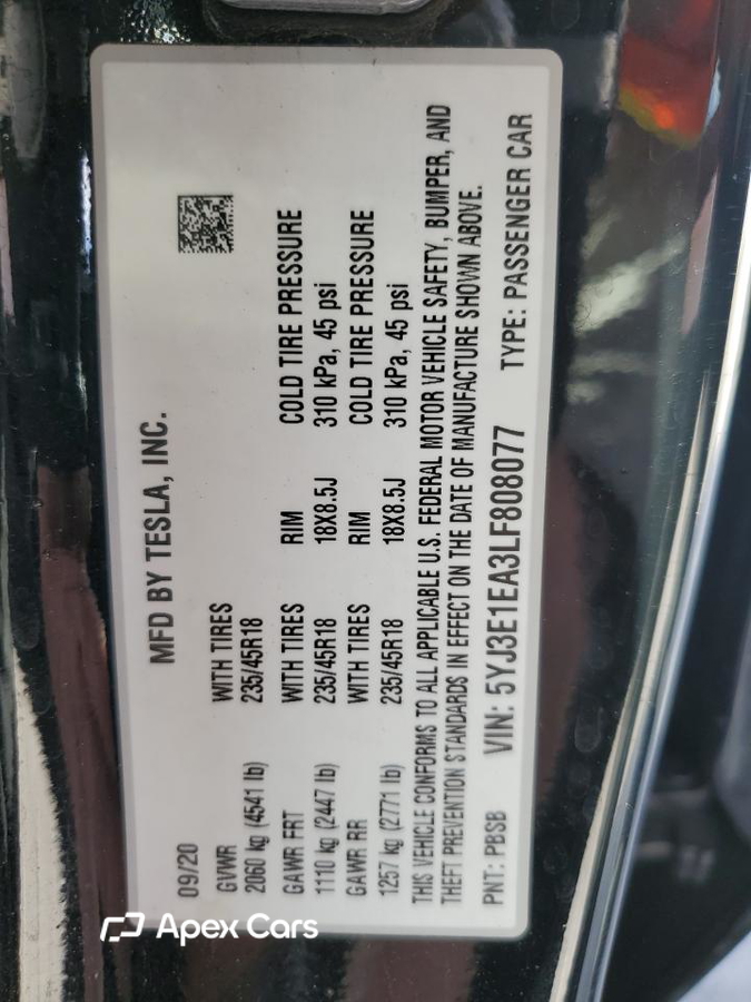 Tesla Model 3 2020