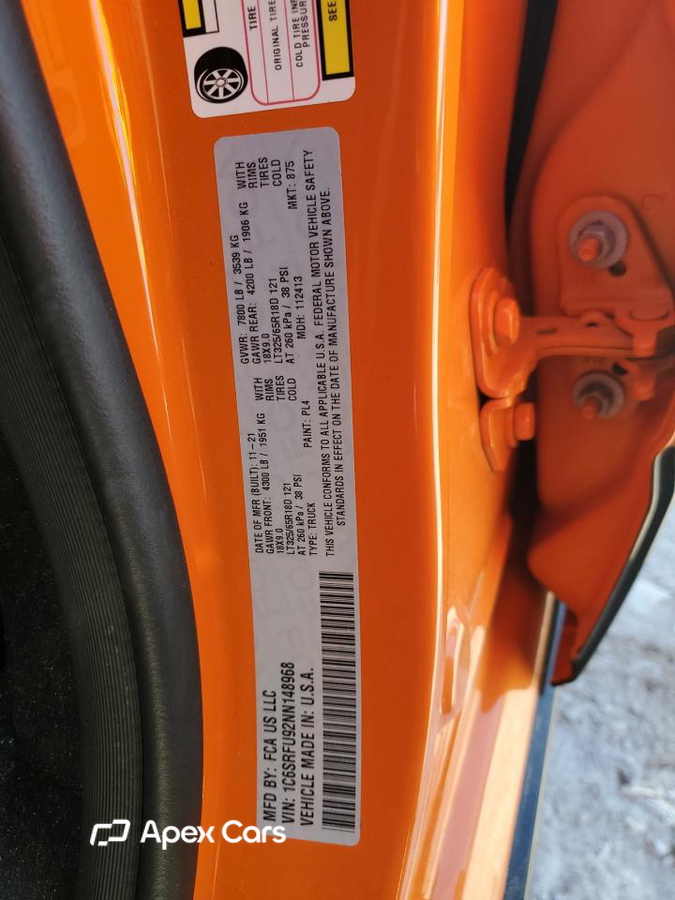 RAM 1500 2022