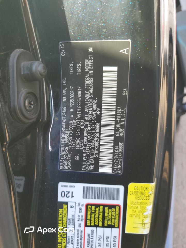 Toyota Sienna 2015