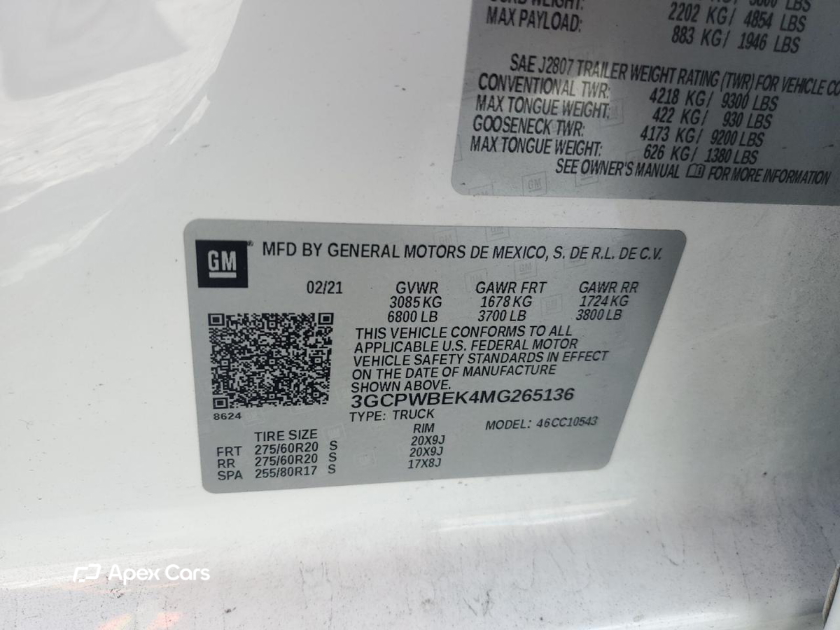 Chevrolet Silverado 2021