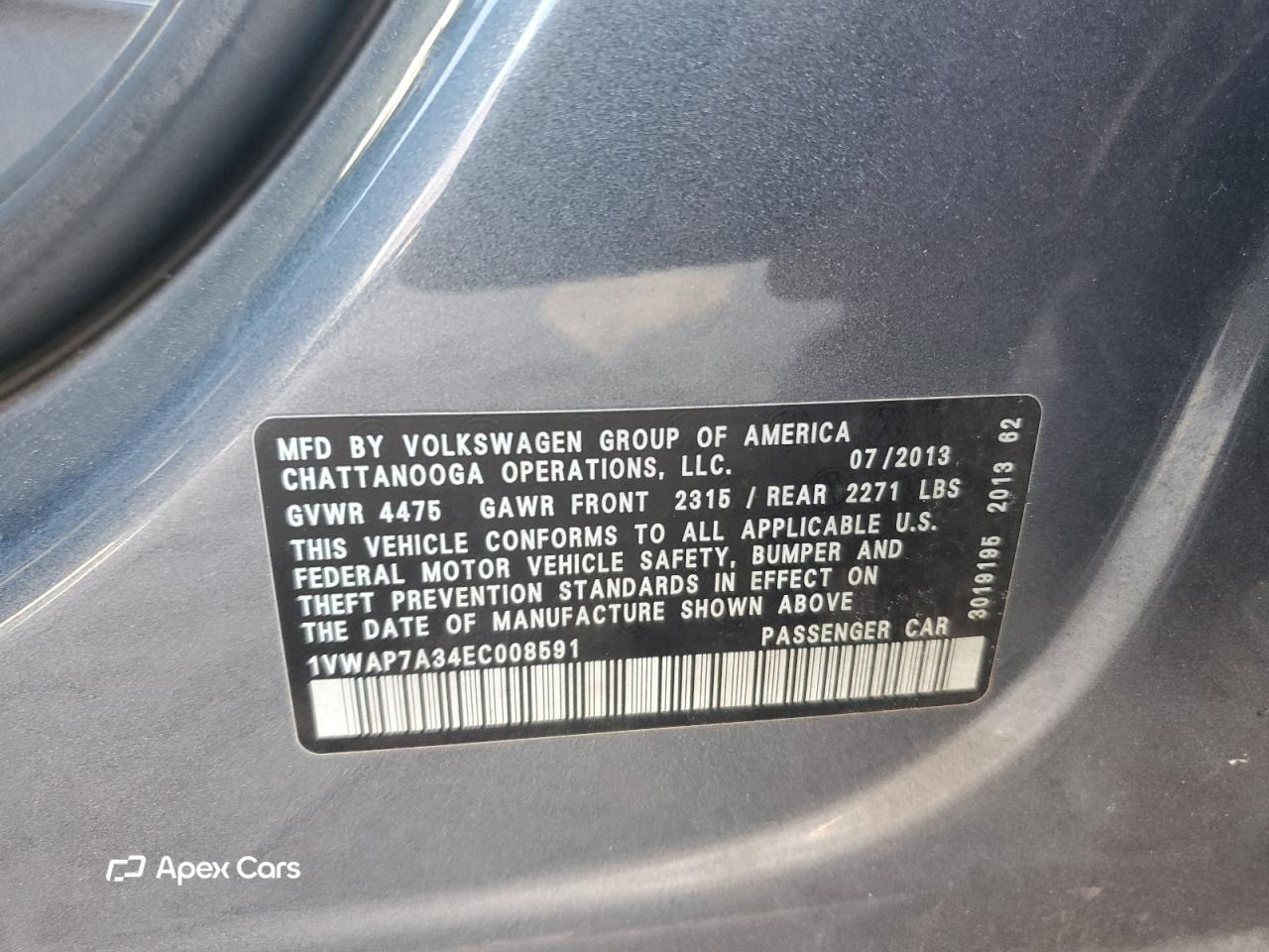 Volkswagen Passat 2014
