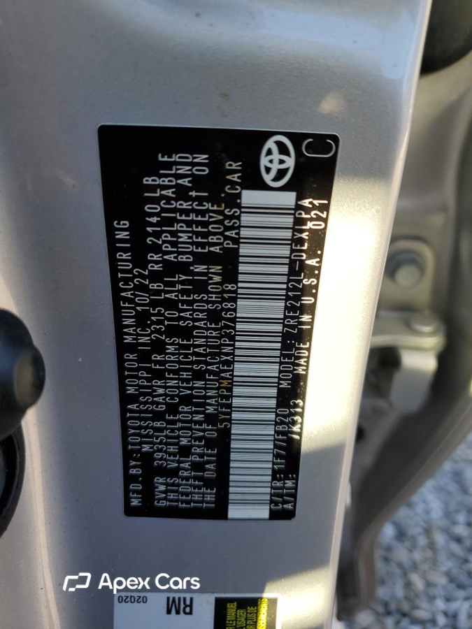 Toyota Corolla 2022
