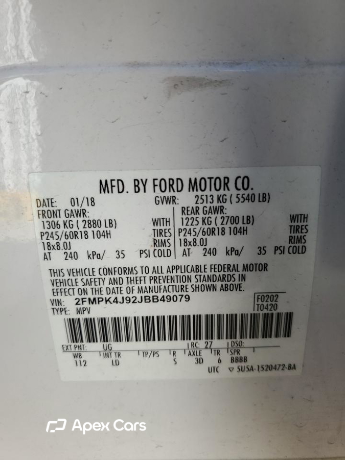 Ford Edge 2018