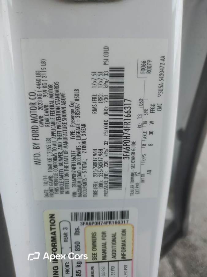 Ford Fusion 2015