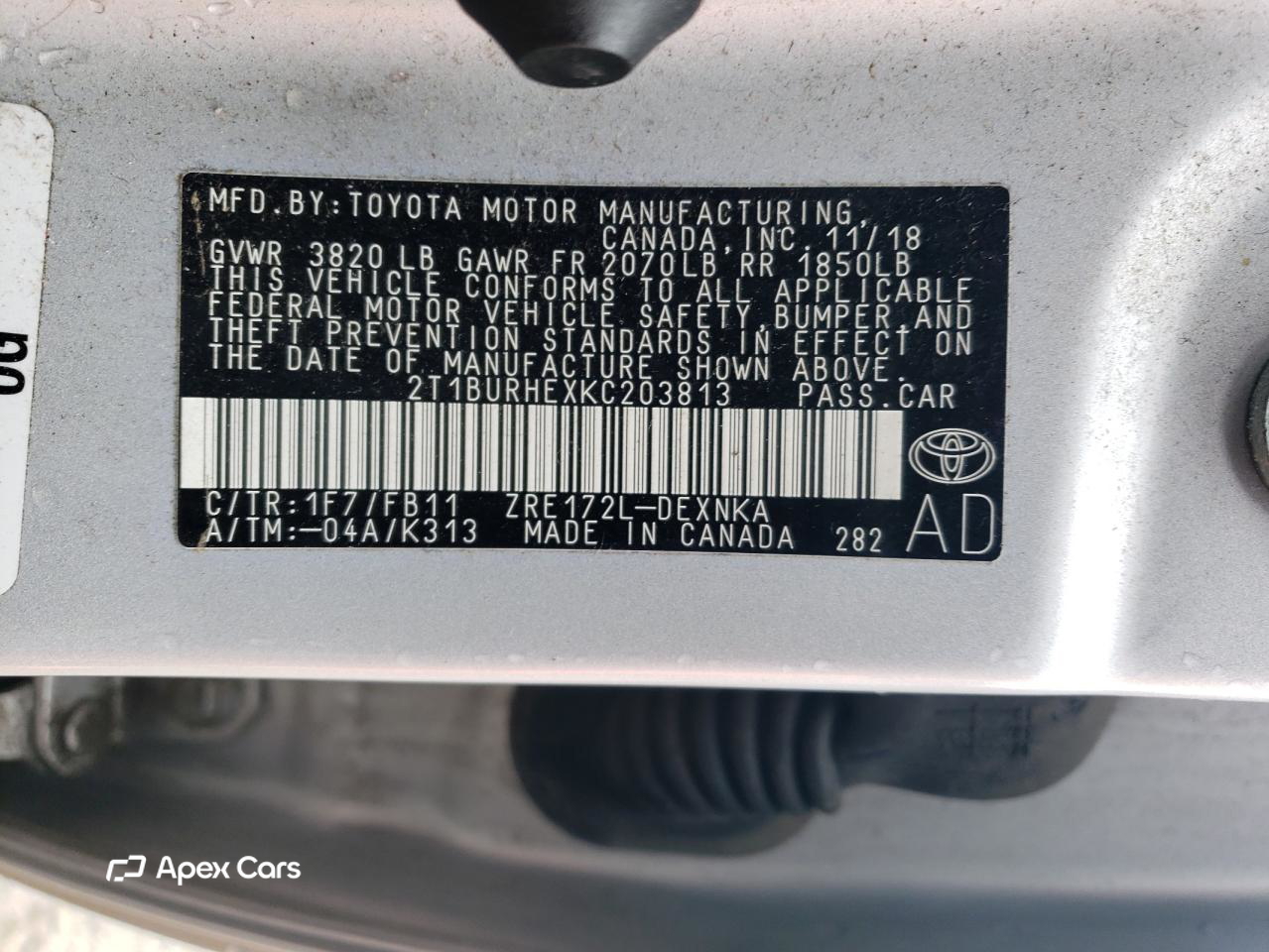 Toyota Corolla 2019