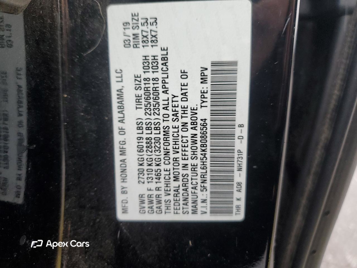 Honda Odyssey 2019