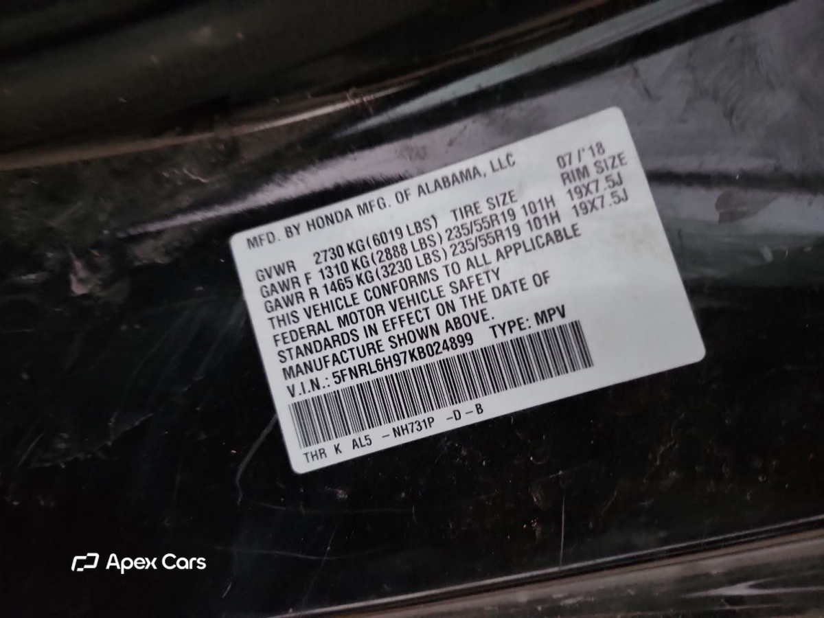 Honda Odyssey 2019