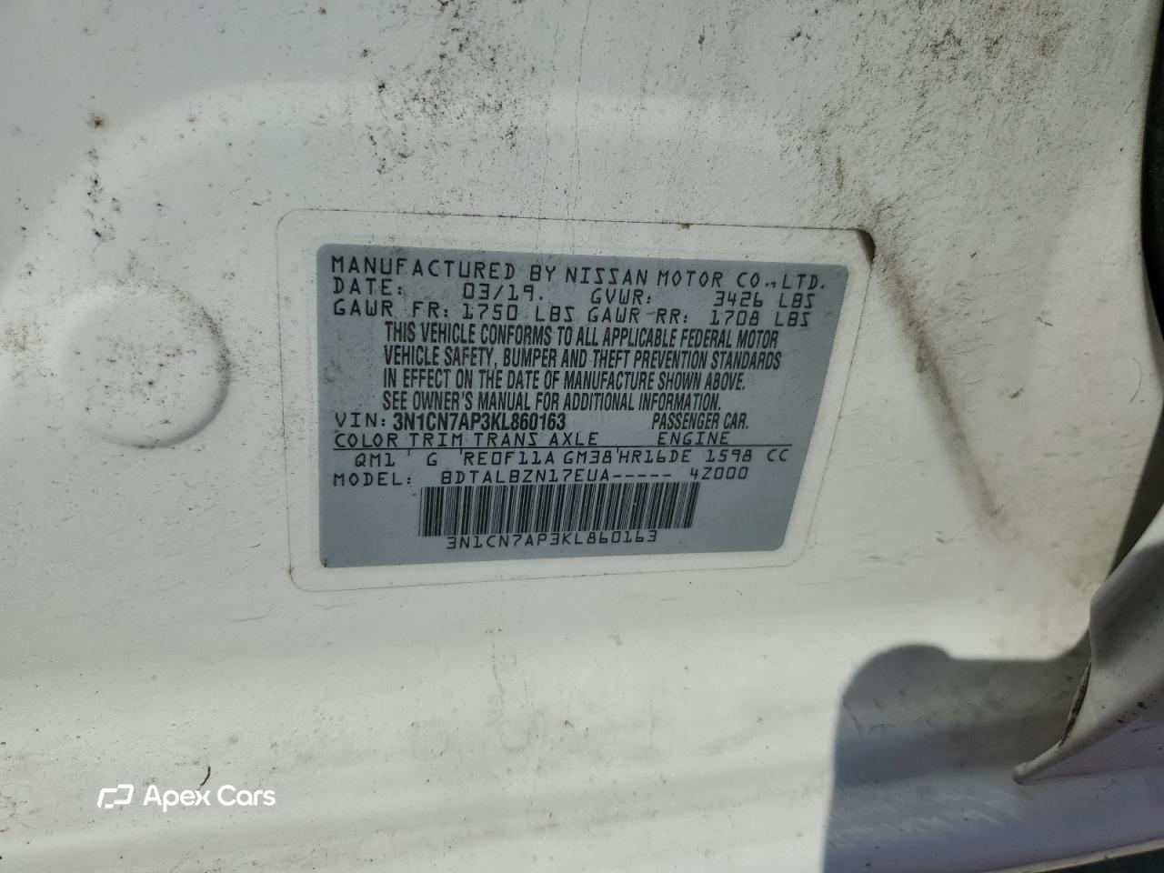 Nissan Versa 2019