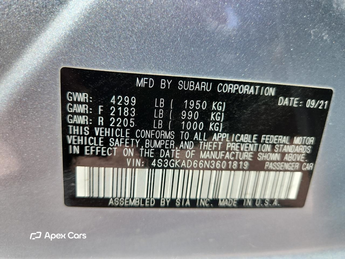Subaru Impreza 2022