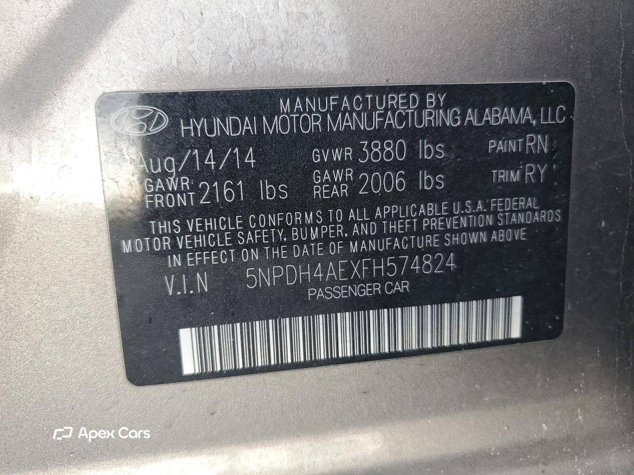 Hyundai Elantra 2015