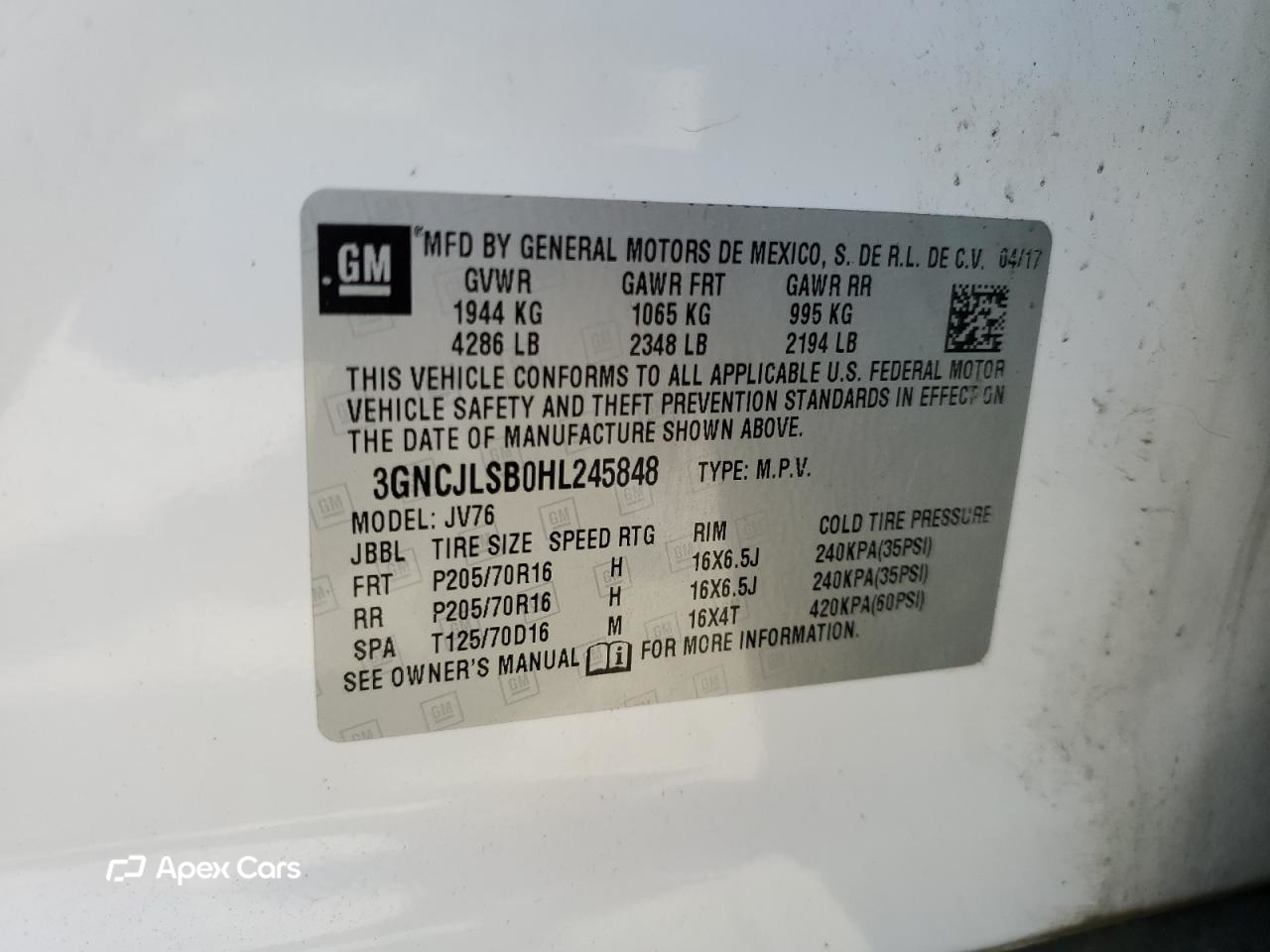 Chevrolet Trax 2017