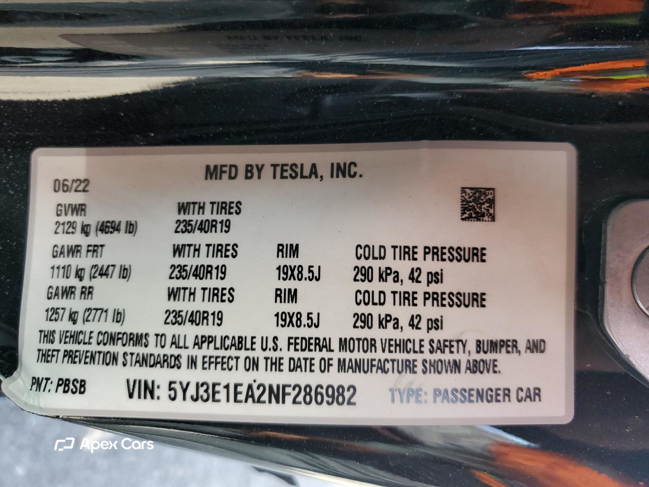 Tesla Model 3 2022
