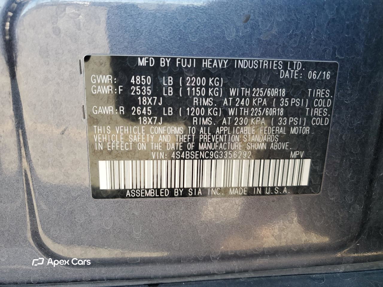Subaru Outback 2016