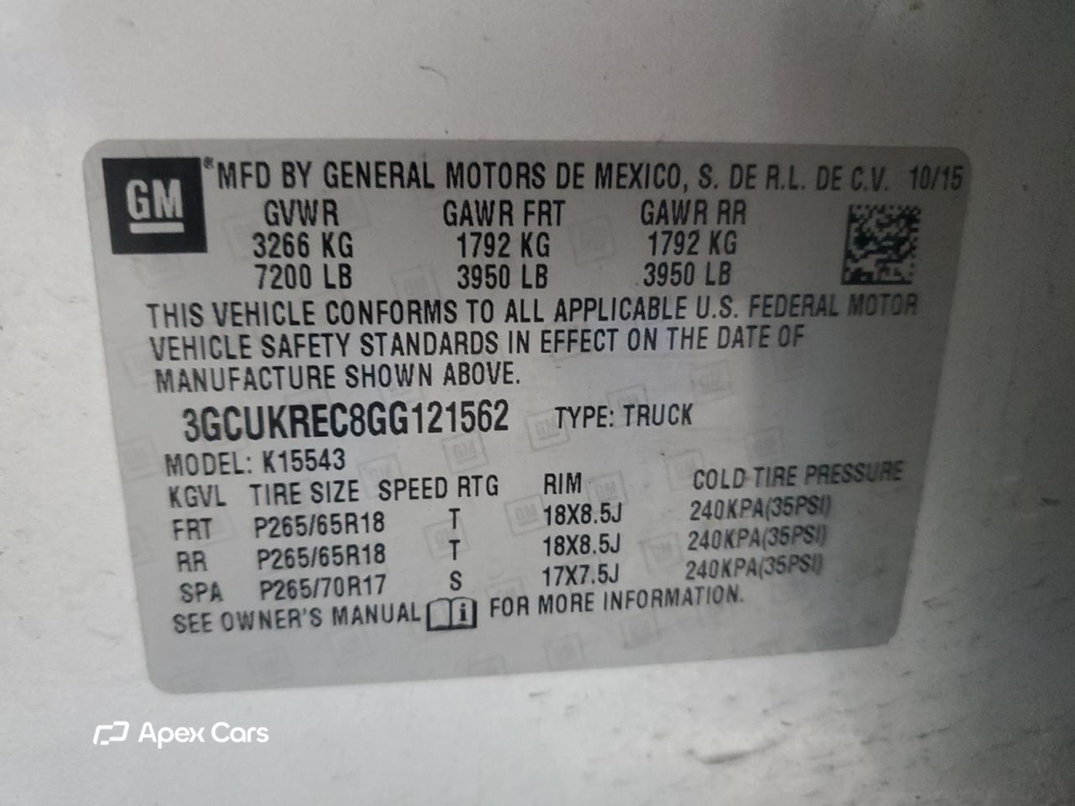 Chevrolet Silverado 2016