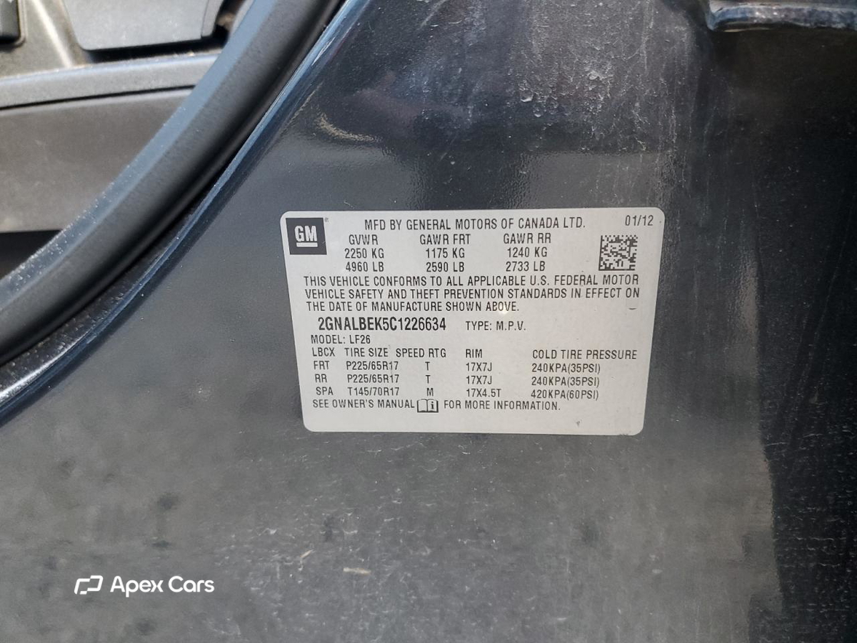 Chevrolet Equinox 2012