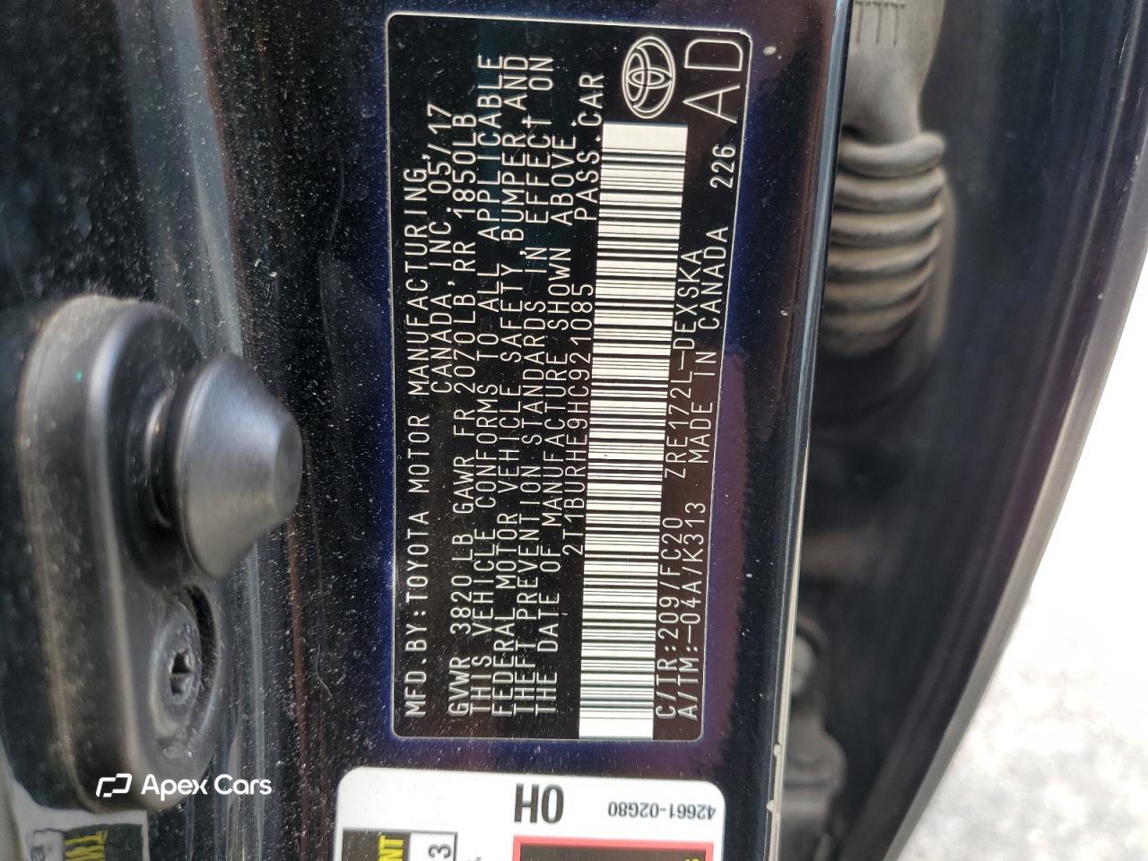 Toyota Corolla 2017