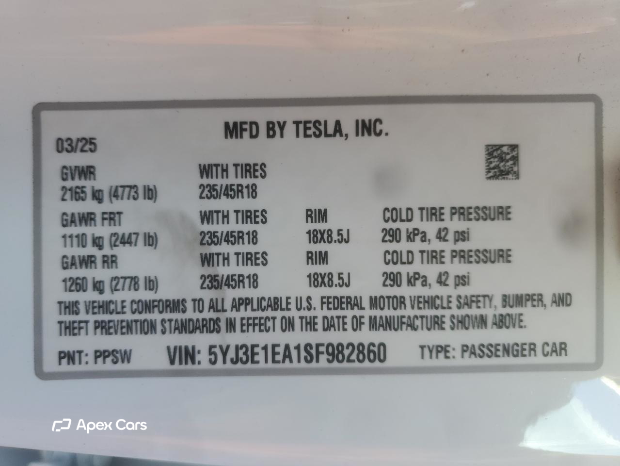 Tesla Model 3 2025