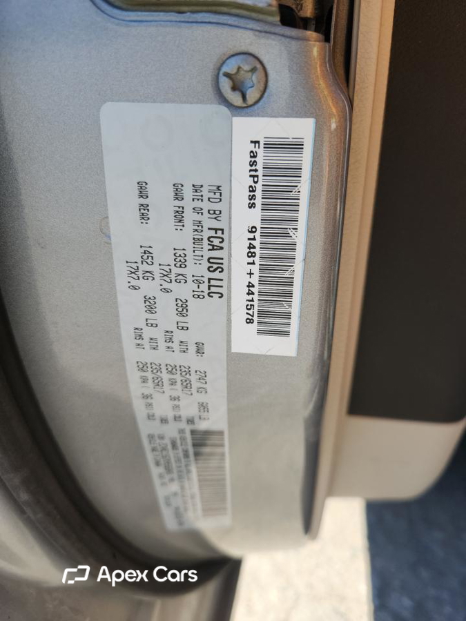 Chrysler Pacifica 2019