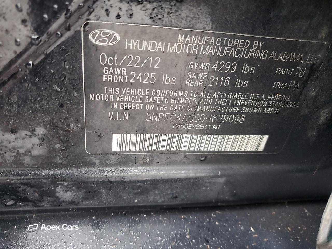 Hyundai Sonata 2013