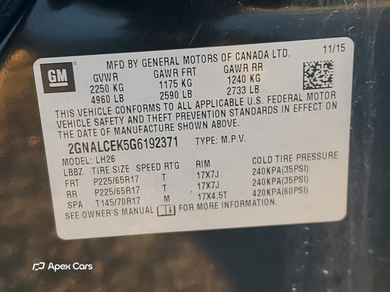 Chevrolet Equinox 2016
