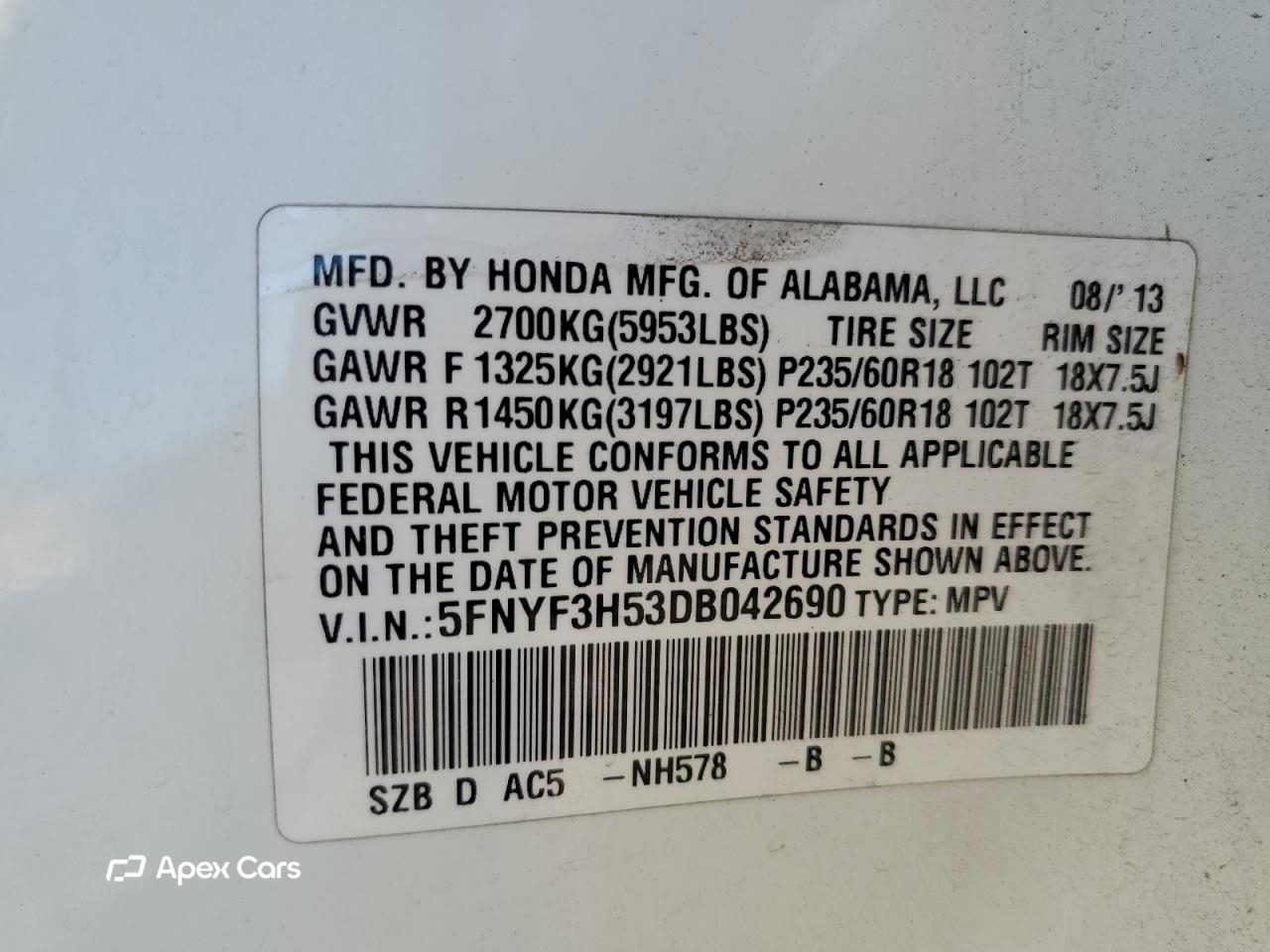 Honda Pilot 2013