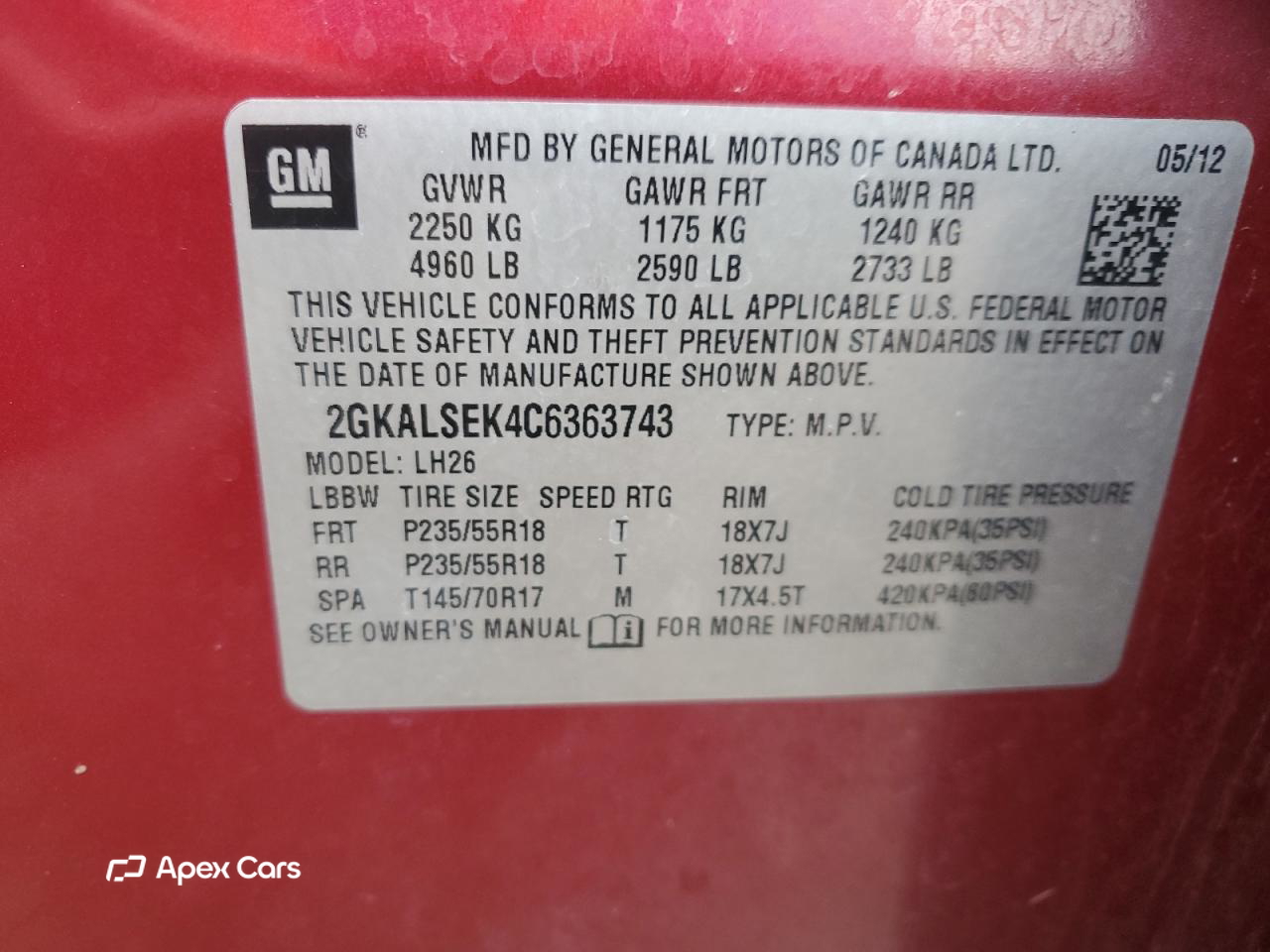 GMC Terrain 2012