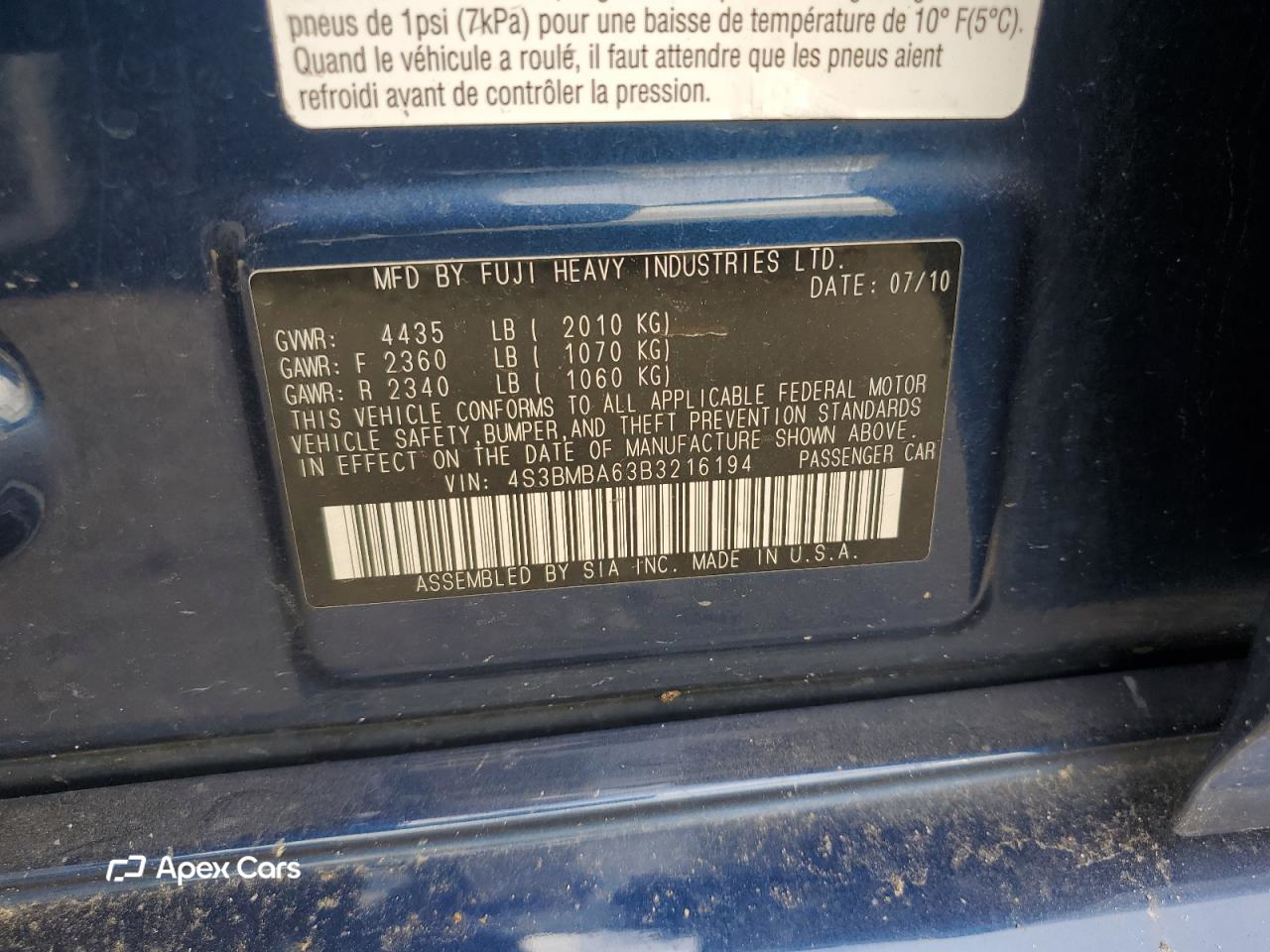 Subaru Legacy 2011