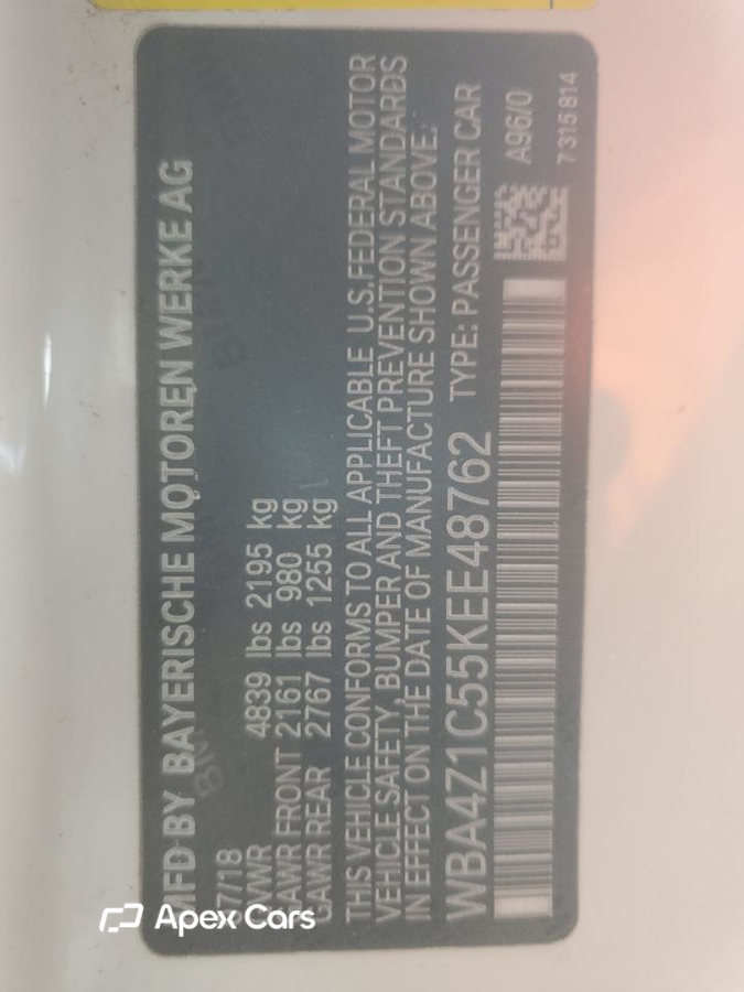 BMW Series 4 2019
