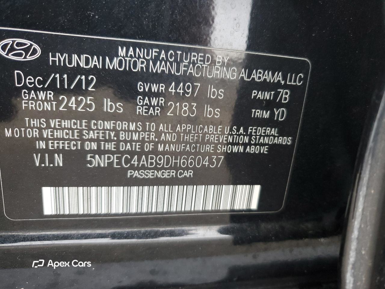 Hyundai Sonata 2013