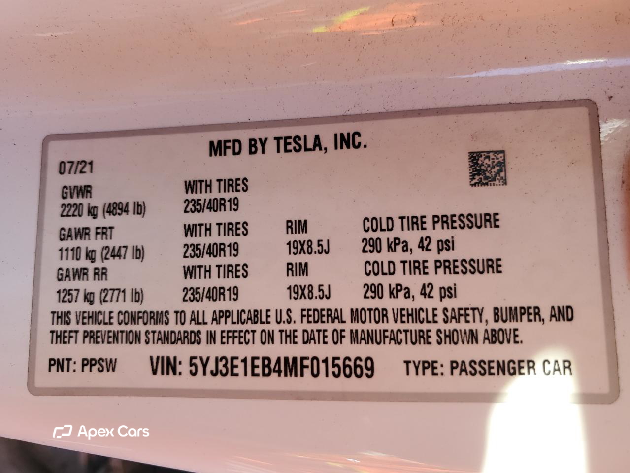 Tesla Model 3 2021