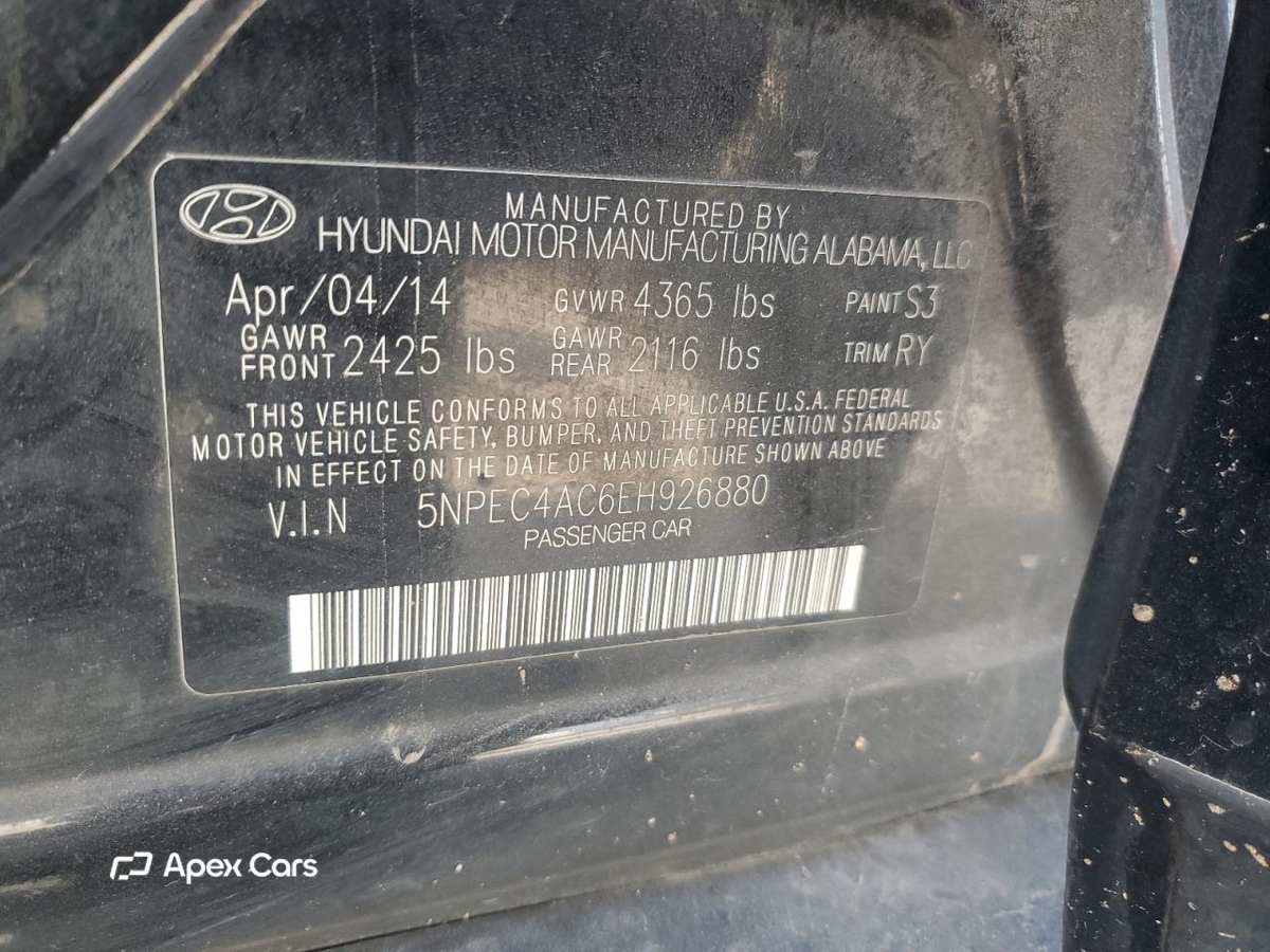 Hyundai Sonata 2014