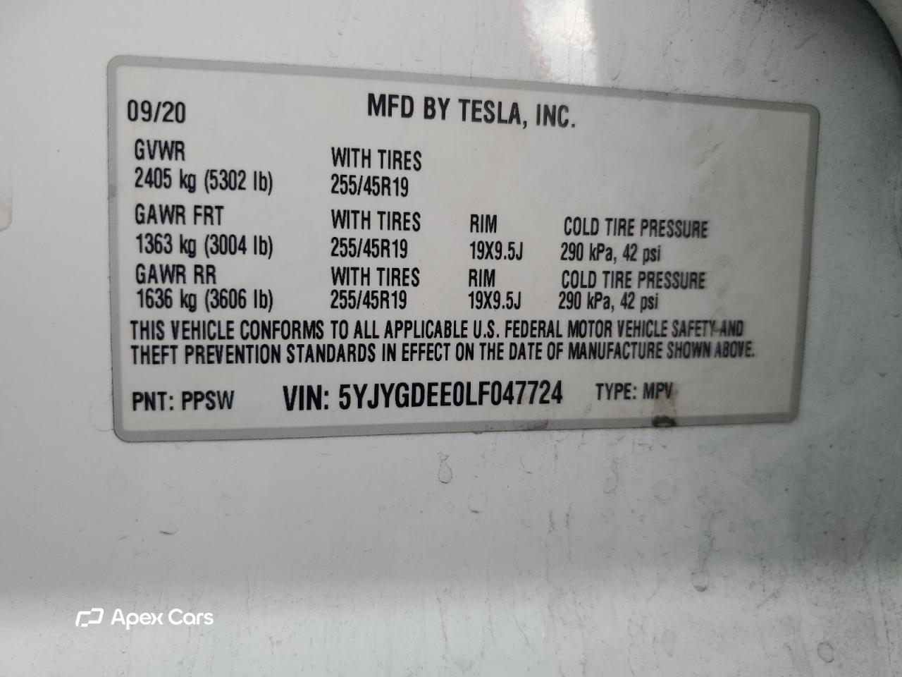 Tesla Model Y 2020