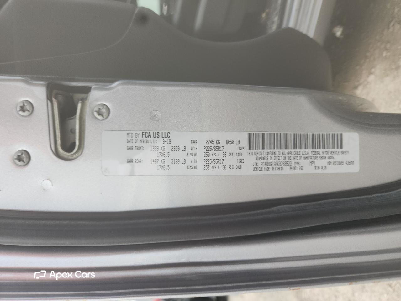 Dodge Caravan 2019